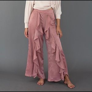 Mauve Silky PJ Pants